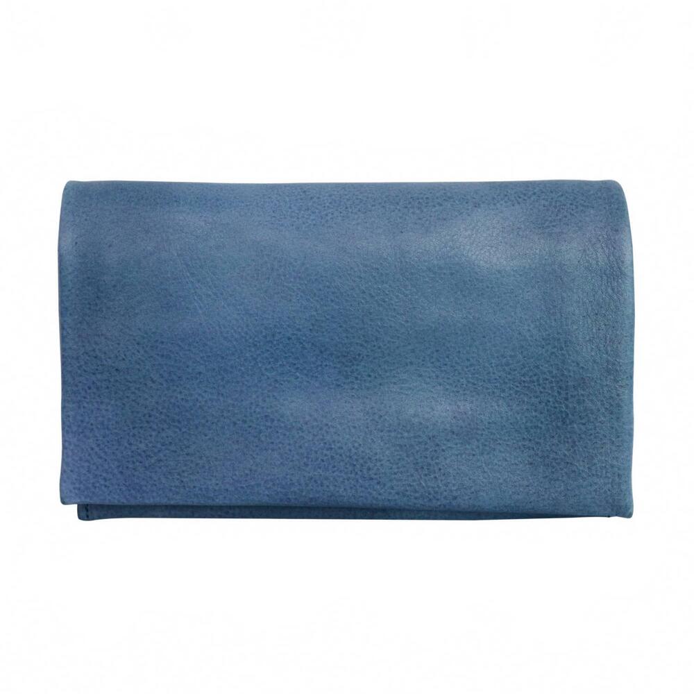 NEW LATICO women's eloise handcrafted leather wallet in denim
